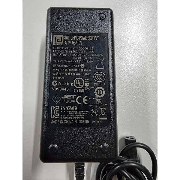 30006112 - OHAUS power adaptor - DV, E, EP, V, VP