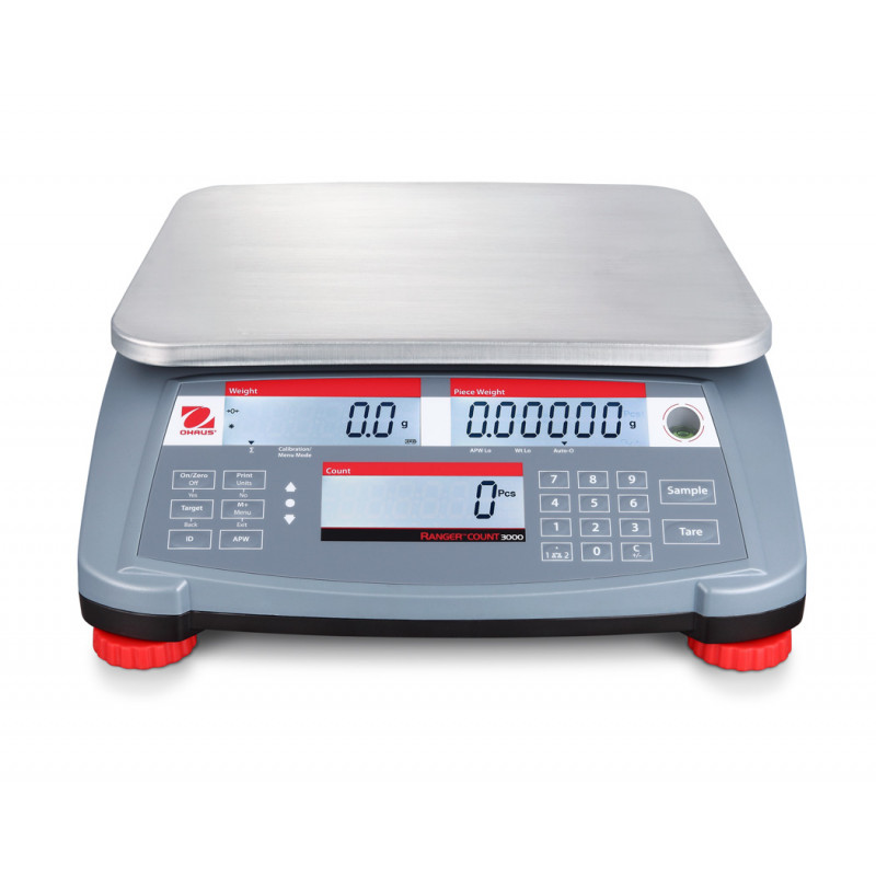 Ohaus RC31P3 Ranger Count 3000 Compact Bench Counting Scale 3kg x 0.1g